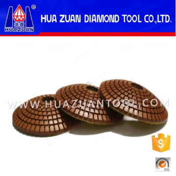 Premium Grade 4" Diamond Convex Polishing Pads For Concave Sinks or Ogee Edges